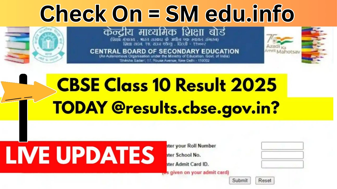 CBSE Board Result 2025 LIVE