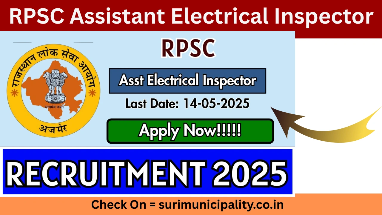 RPSC Assistant Electrical Inspector Recruitment 2025
