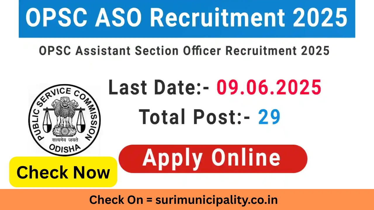 OPSC ASO Recruitment 2025