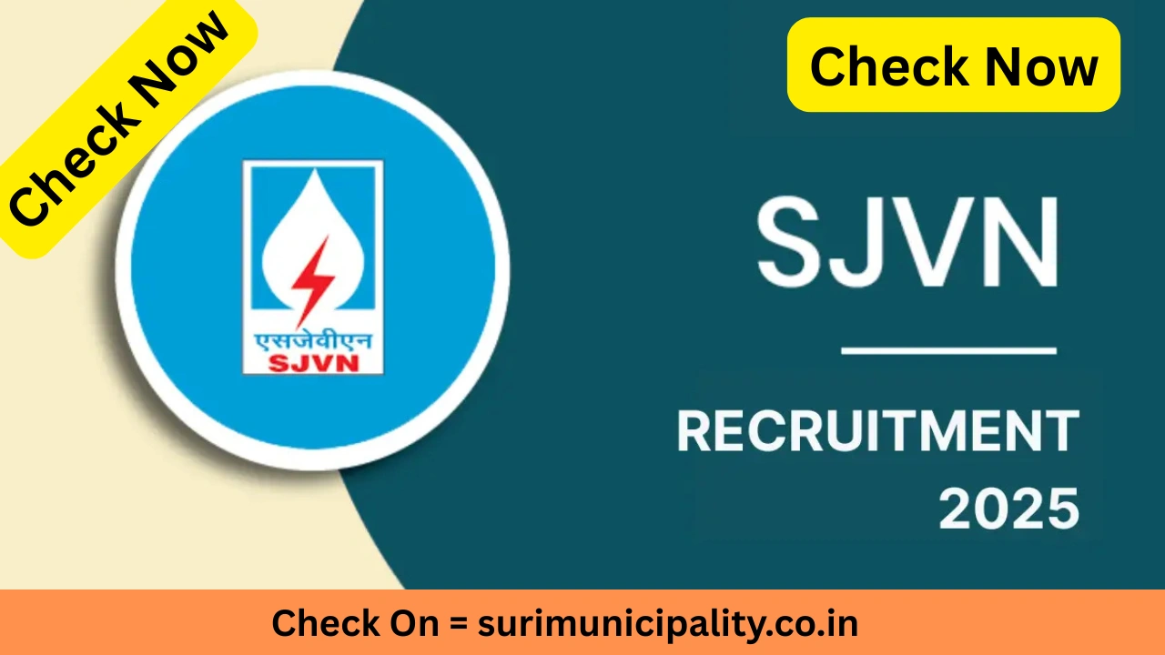 SJVN Law Executive Trainee Recruitment 2025 Out