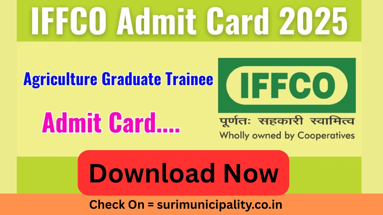 IFFCO AGT Admit Card 2025