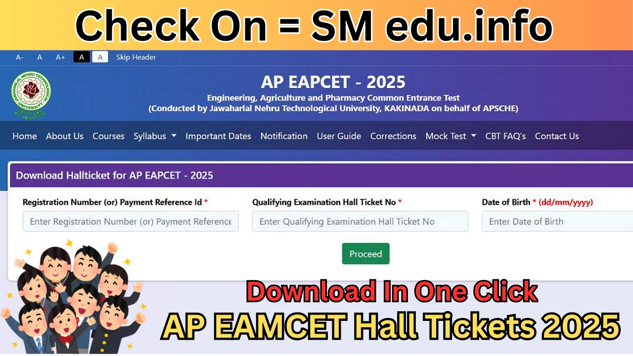 AP EAMCET Hall Tickets 2025