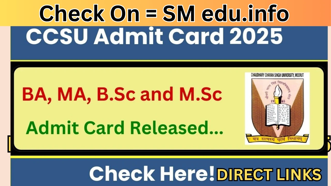CCSU Admit Card 2025
